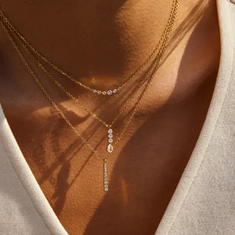Titanium Steel Zircon Necklace Womens Jewelry Stainless Earrings That