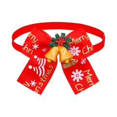 Christmas Doll Pet Dog Cat Bow Tie Accessories Tree Decoration - Bt3511 - View 1