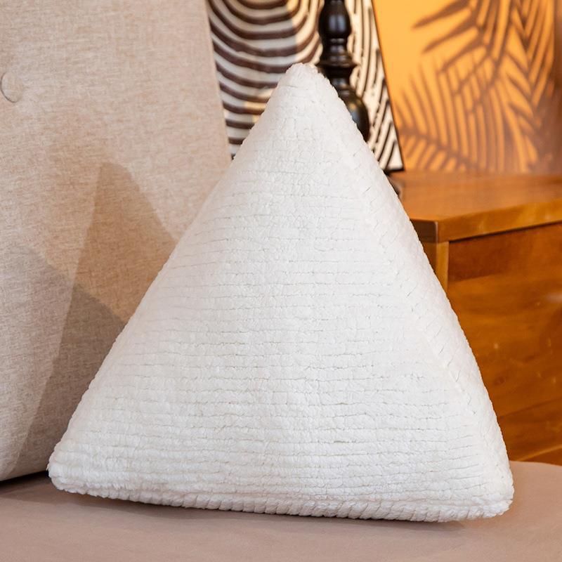 White Triangle Pillow