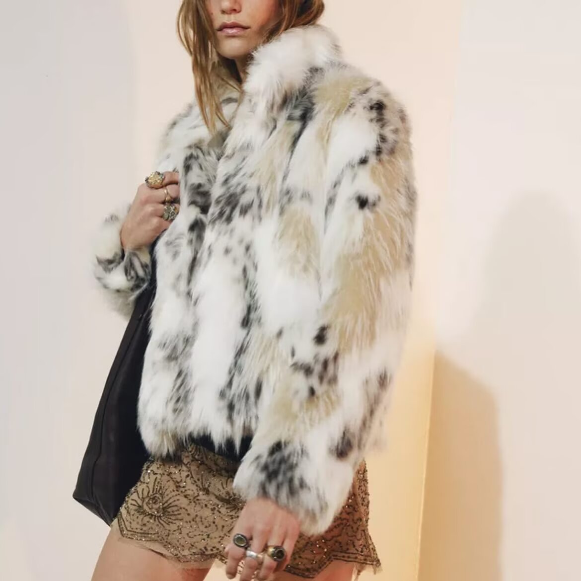 Fashionable Simple Versatile Faux Fur Coat