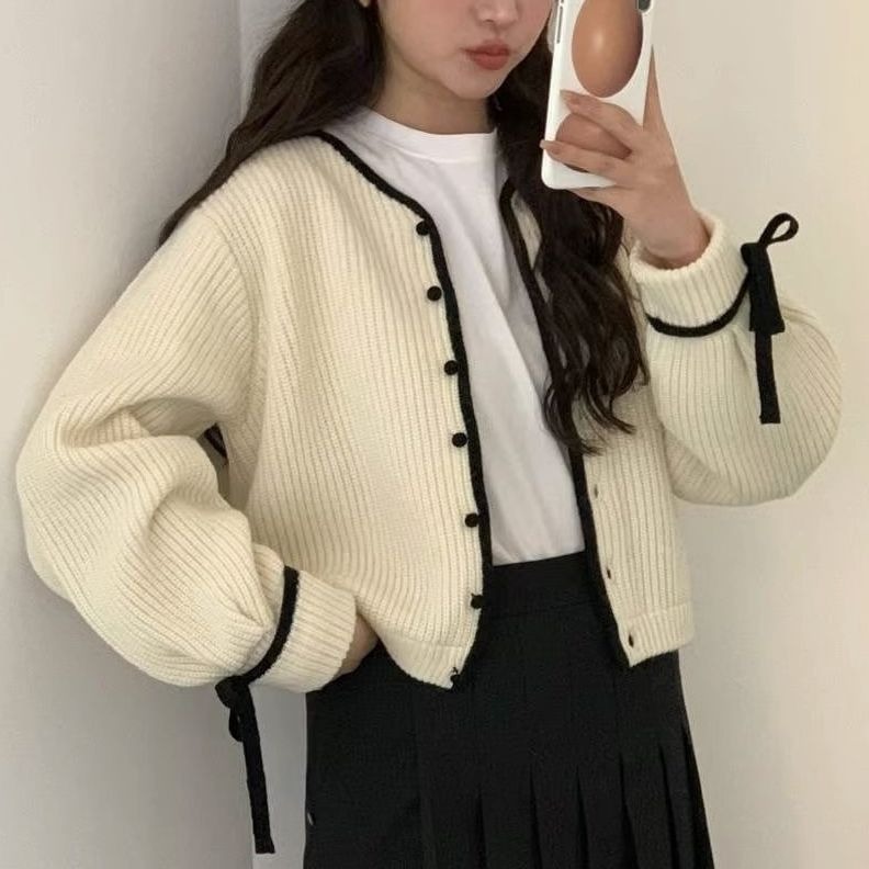 Women's French-style High-grade Knitted Cardigan