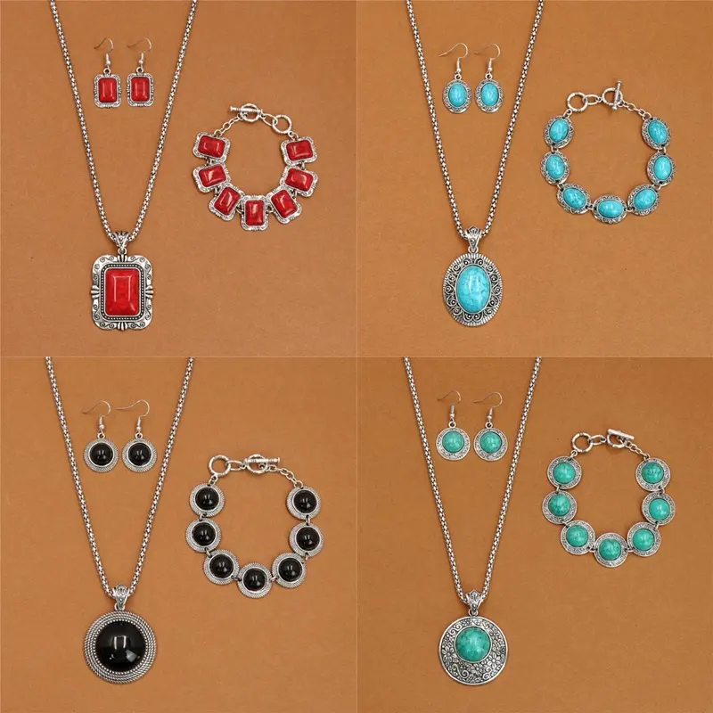 Ethnic Bohemian Turquoise Necklace for Women