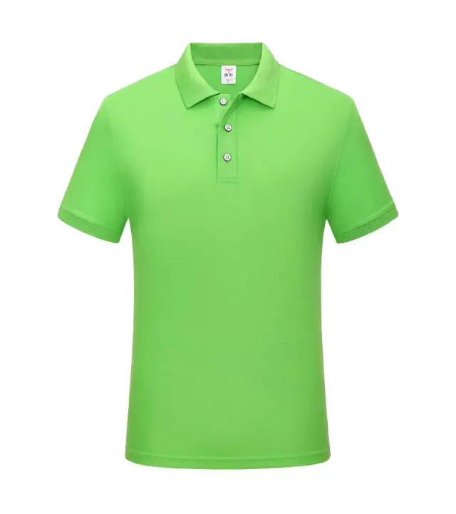 Summer Polo Shirt Men's High grade Lapel Fruit Green - Shop at LoveMi