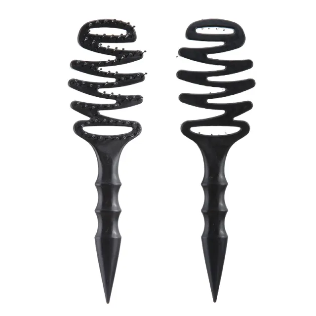 Anti static Shunfa Vent Comb Bunge Pine Cone Black - Shop at LoveMi