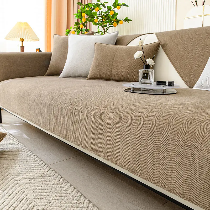 Chenille Sofa Cushion Four Seasons Universal Light