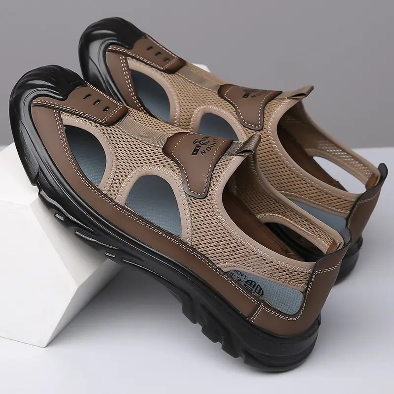 Summer Breathable Men's Sandals Hollow Mesh Surface