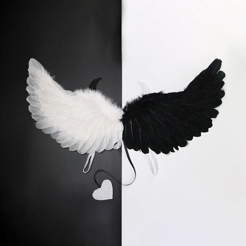 Feather Wings Black And White