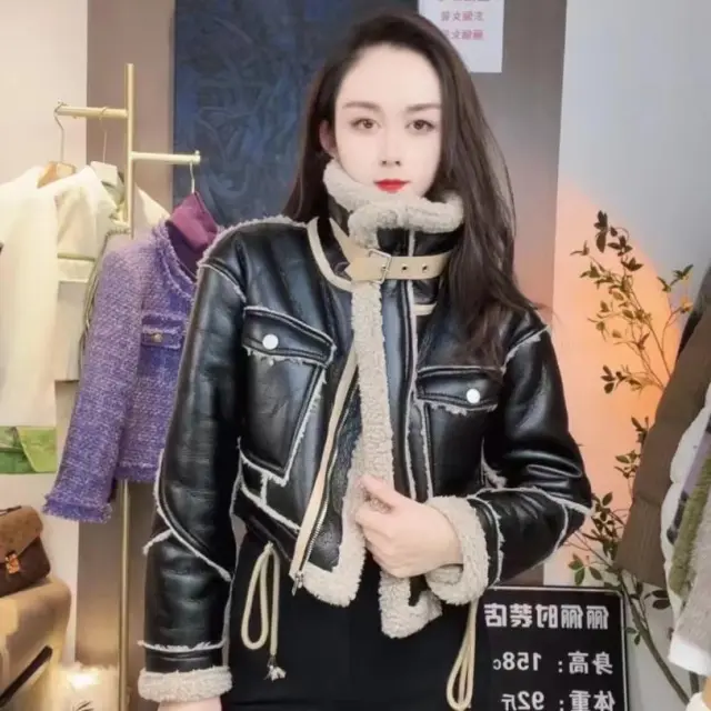 Fleece Jacket Coat For Women Black - Shop at LoveMi