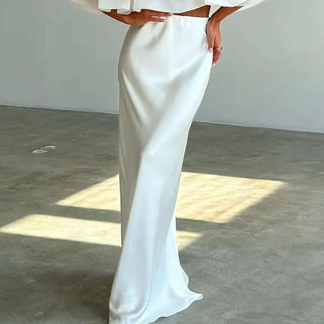 Elegant Off shoulder Top Skirt Suit Women White Skirt - Shop at LoveMi