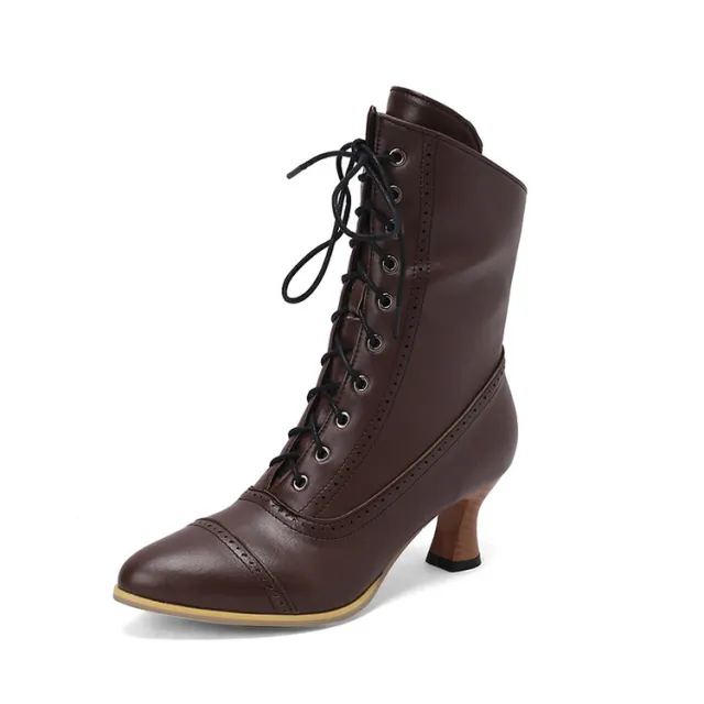 Victoria Wind Women's Retro Boots Brown - Shop at LoveMi