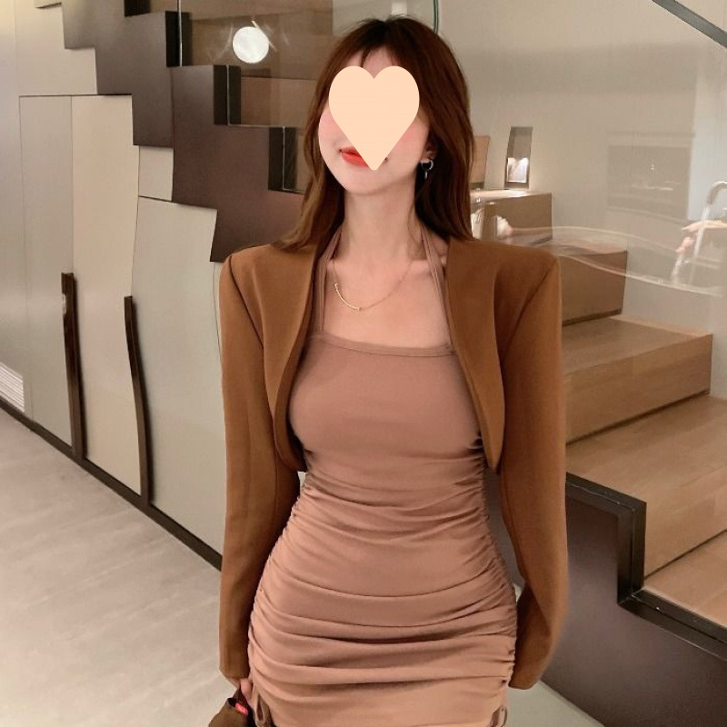 Women's Versatile Cover-up Black Cardigan