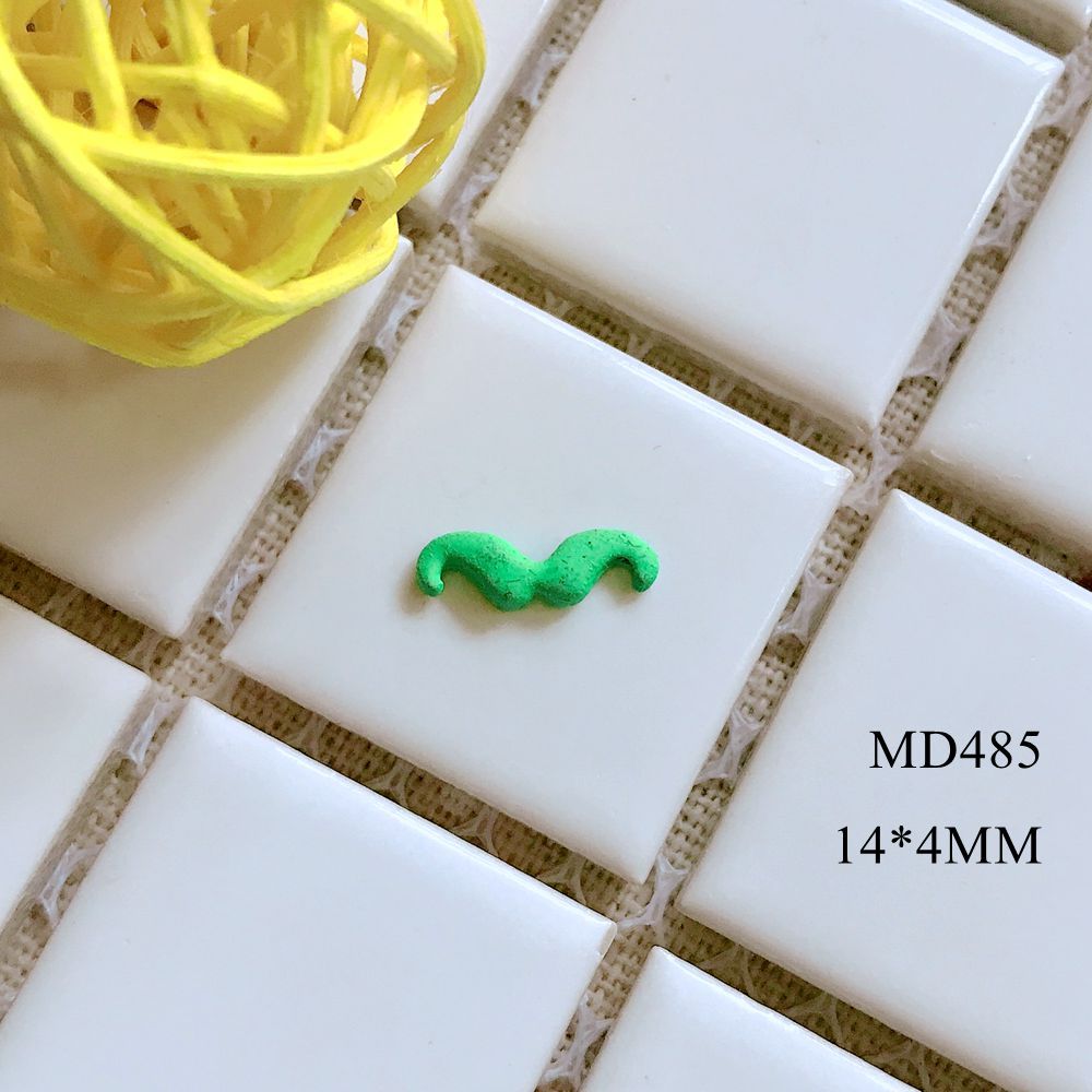 Alloy Mustache-shaped Metal Nail Jewelry