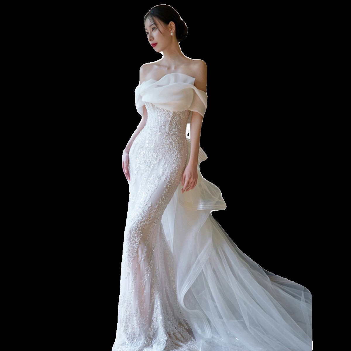 Niche High-grade Lace Fishtail Slim-fit Dress