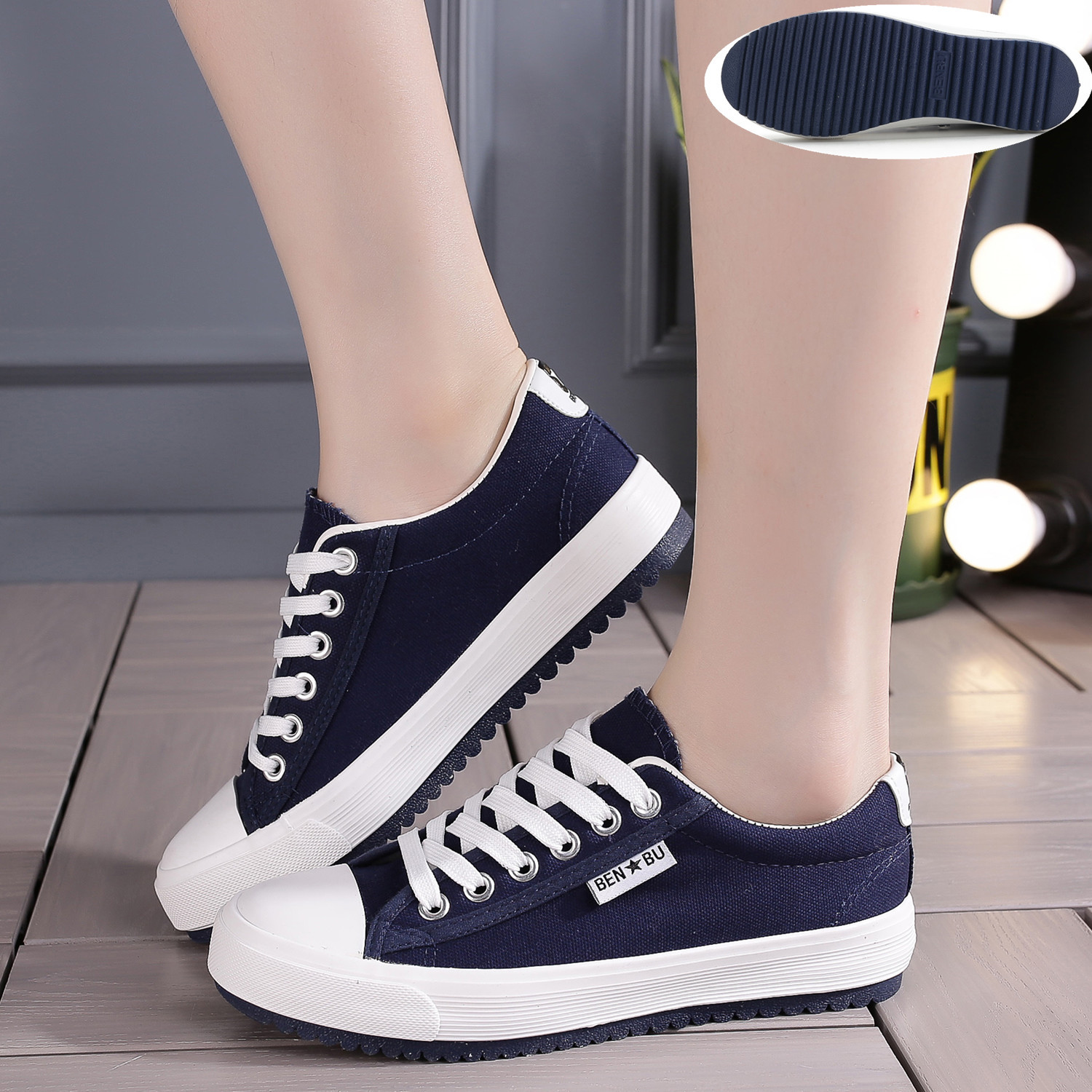 Casual Low-top Canvas Shoes, Lightweight And Flatstylish Unisex Design 7