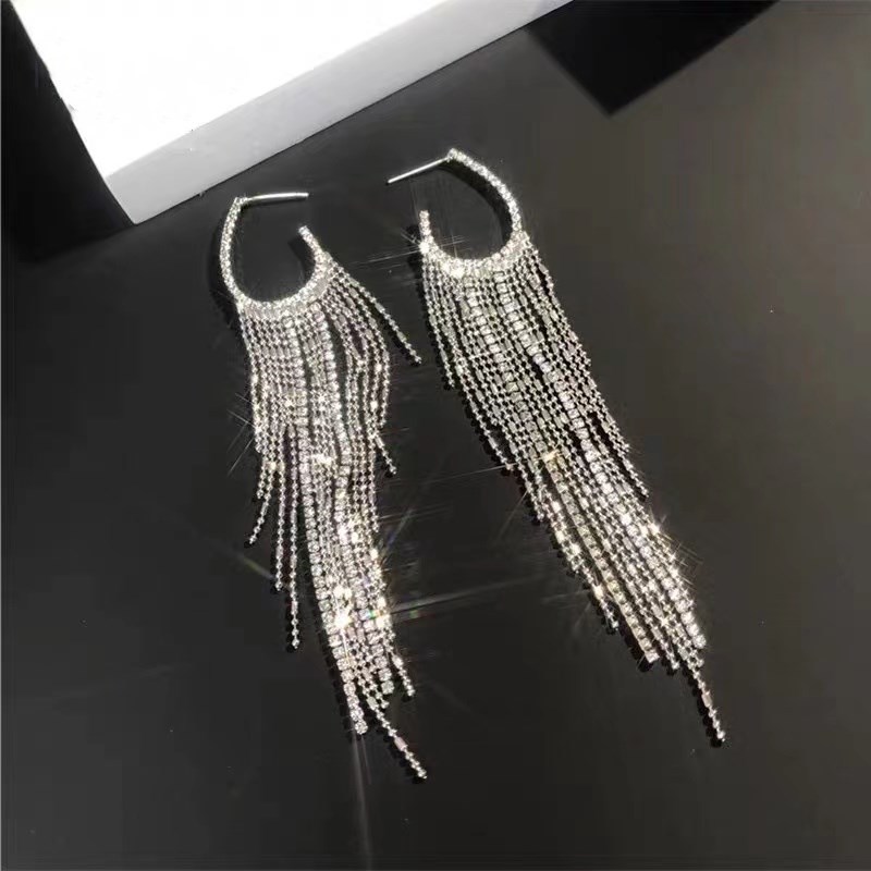 Electroplated Silver Needle Korean-style Trendy Earrings For Women