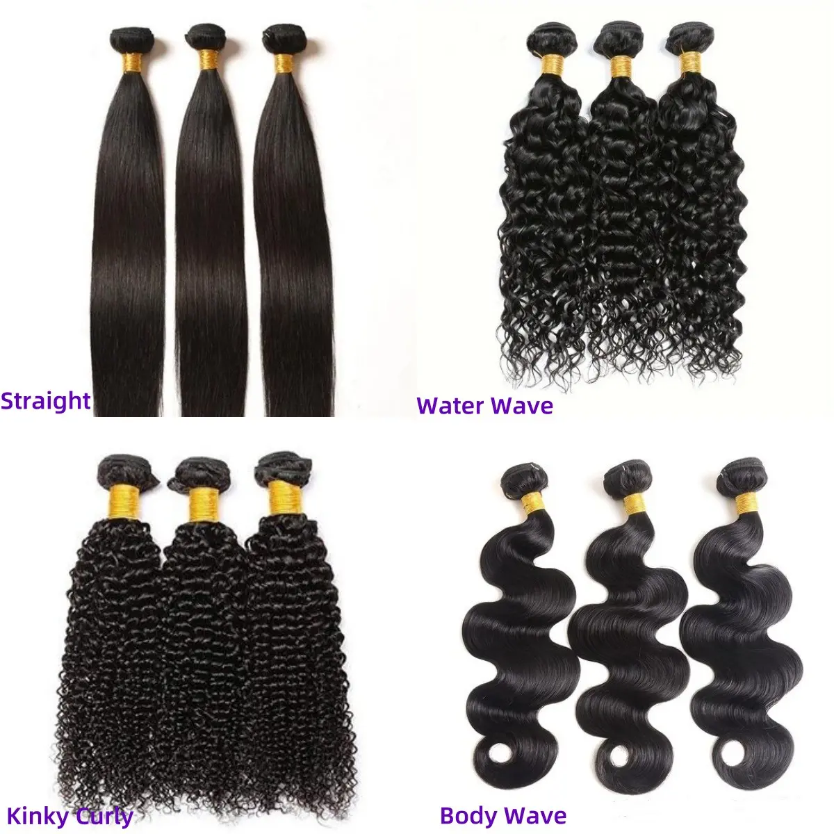 Human wig hair curtain50g Extension Bundles Body