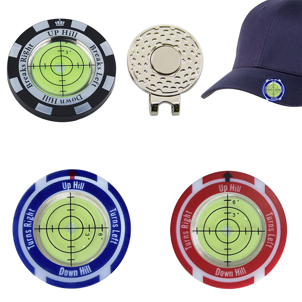 Golf Level Hat Clip Measurement With Position Mark Green Level - Image 11