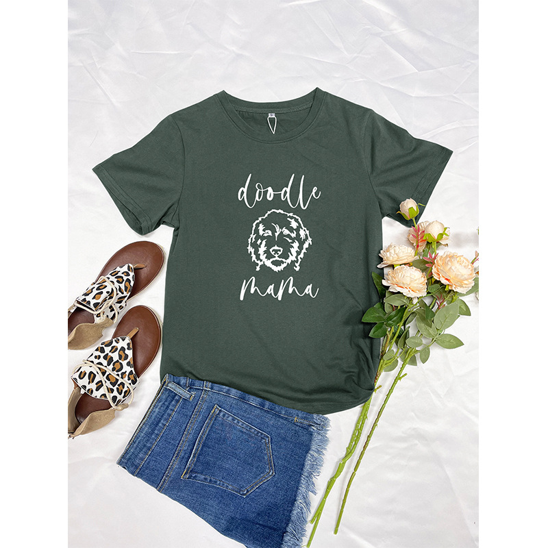 Women's Round Neck Short sleeved T shirt Gray - Shop at LoveMi