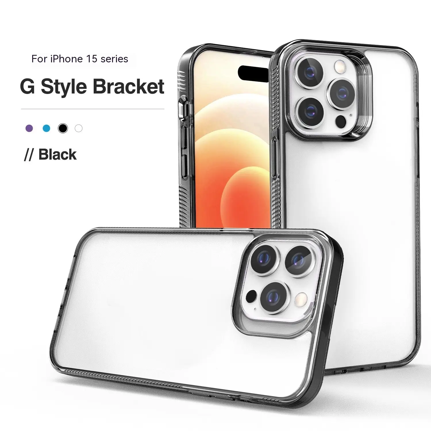 Phone Case Thick Transparent With Anti-slip Pattern