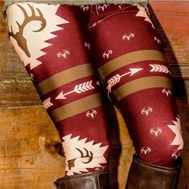 Women's Fashion Personalized Christmas Leggings Red - Shop at LoveMi