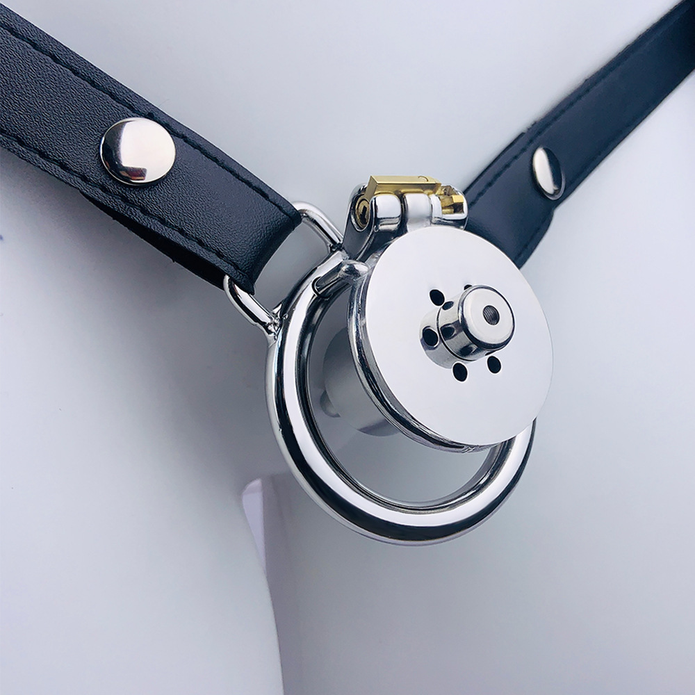 Arc Ring Wear Suit Single And Double Stainless Steel Negative Series Men's Chastity Lock 24