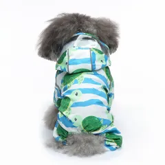 Pet Sound Dog Raincoat Four-legged Reflective Raincoat Pattern Dog Four Seasons Universal - Yy35 Sea Turtle - View 1