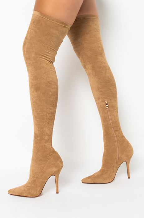 Suede Over-the-Knee Boots, picture 7 of 7