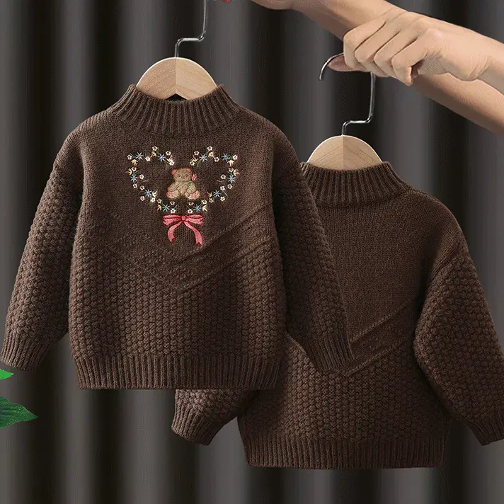 Girls' Spring And Autumn New Pullover Sweater