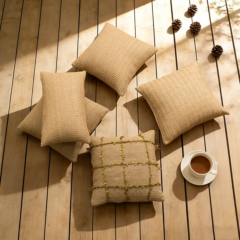 Modern Minimalist Throw Pillow Japanese-style Luxury Wicker