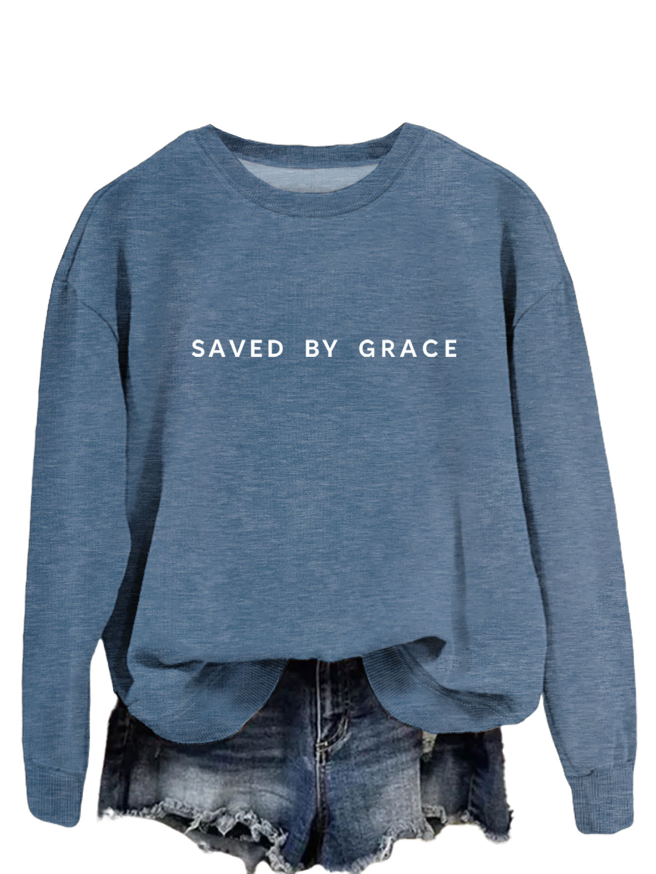 Blue White Sweatshirt Font