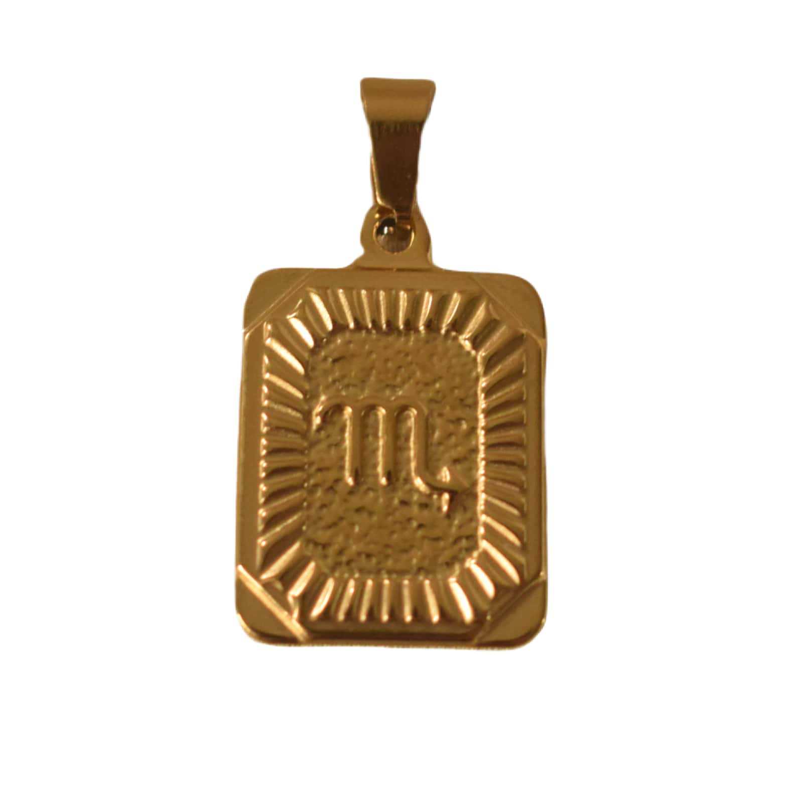 Double-sided Gold Pendant Fashion Stainless Steel Necklace