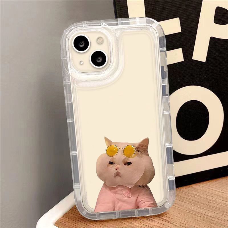 Cute Dog Themed Phone Case Transparent Air Bag Soft Case 4