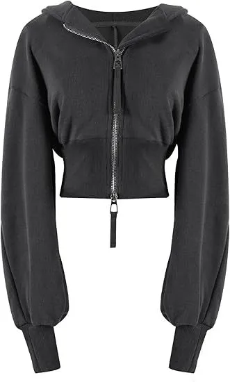 European And American Street Sports Hipster Fashion Casual Double Zip Patchwork Hoodie Black And Gray - Shop at LoveMi