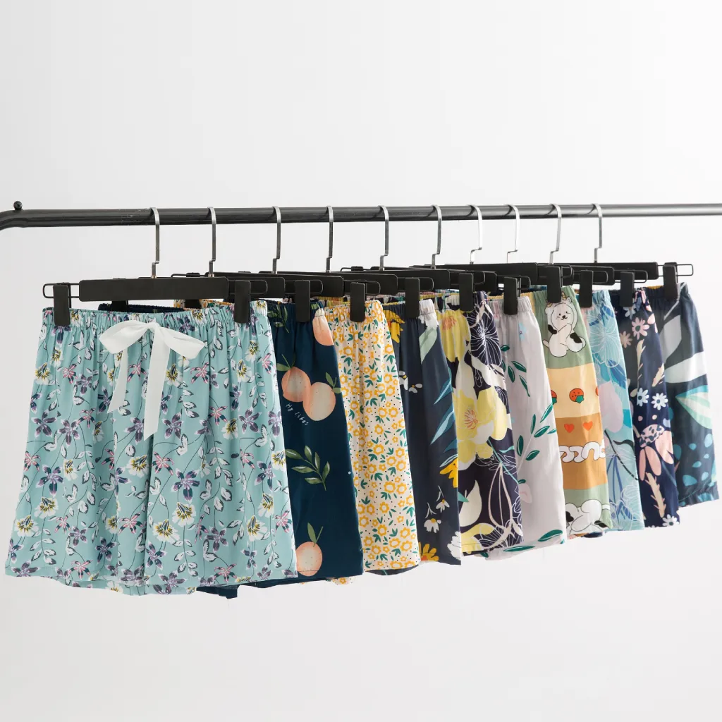 Women's Cotton Silk Pajama Pants Summer - Random Pattern