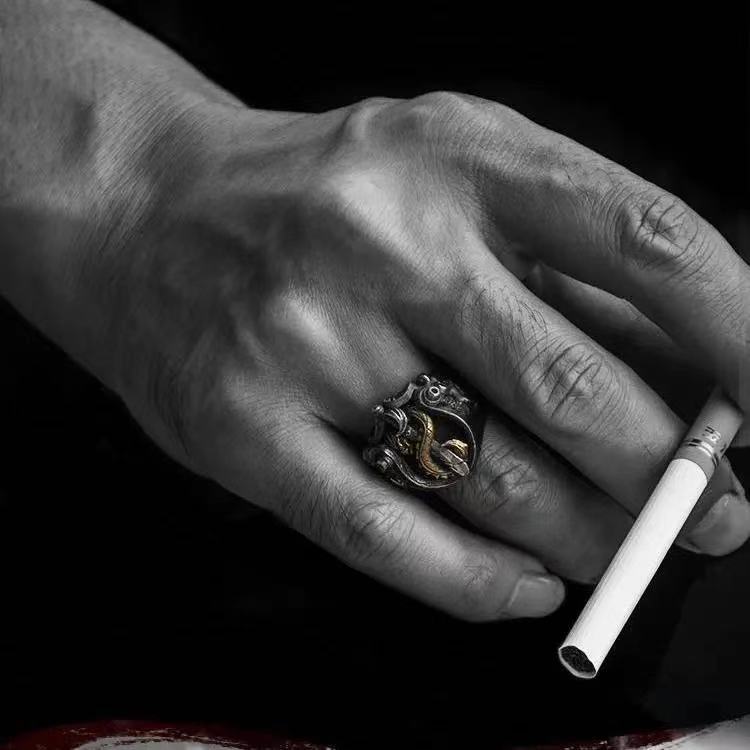 Retro Men Fashion Personalized Index Finger Ring