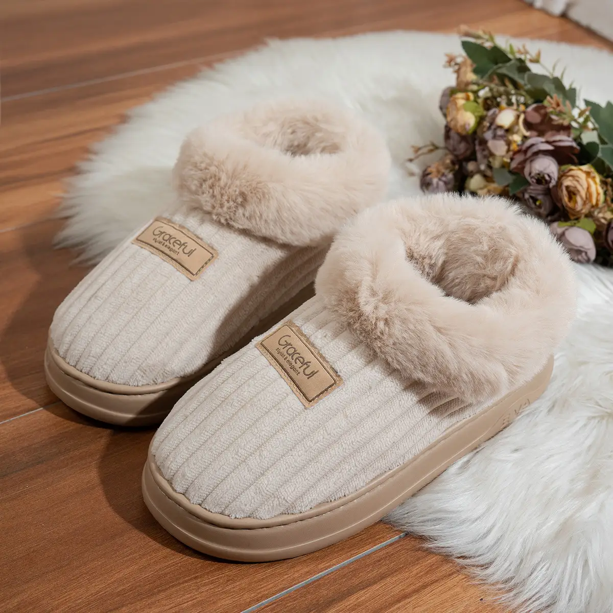 Corduroy Cotton Shoes For Men And Women