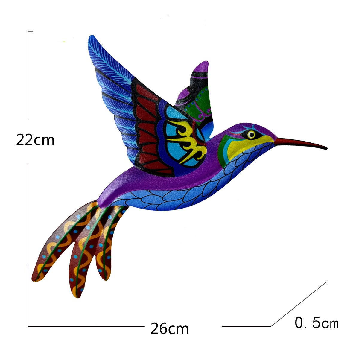 Title 4, Iron Art Hummingbird Magnetic Refrigerator Stic...