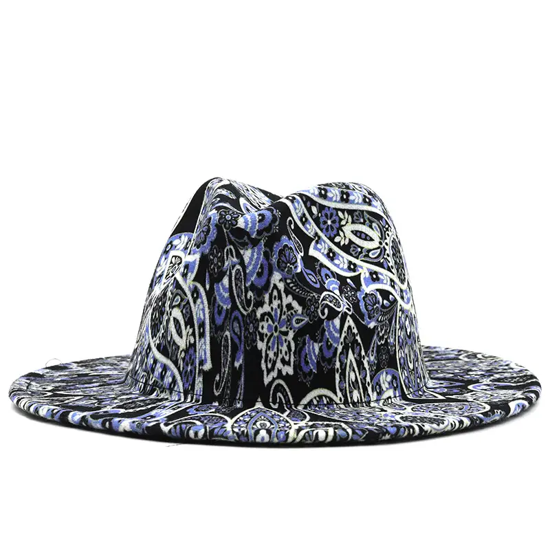 Gorgeous Cashew Floral Print Felt Cap