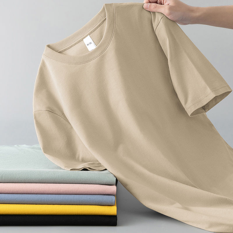 Summer Mens Short-sleeve T-shirt Versatile And Loose-fitting For Young Men