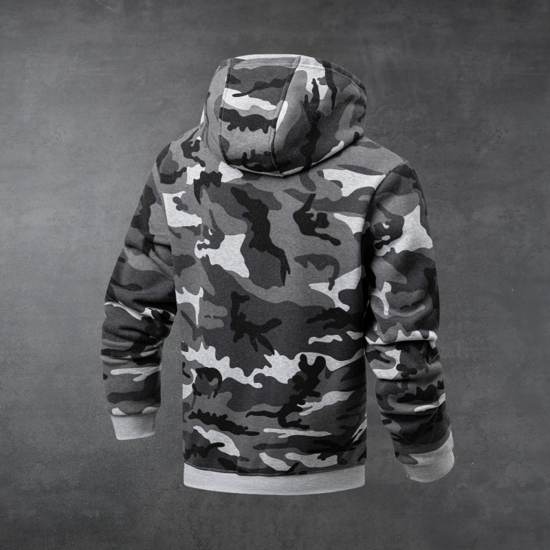 Mens Stylish Thicker Casual Camo Hoodie