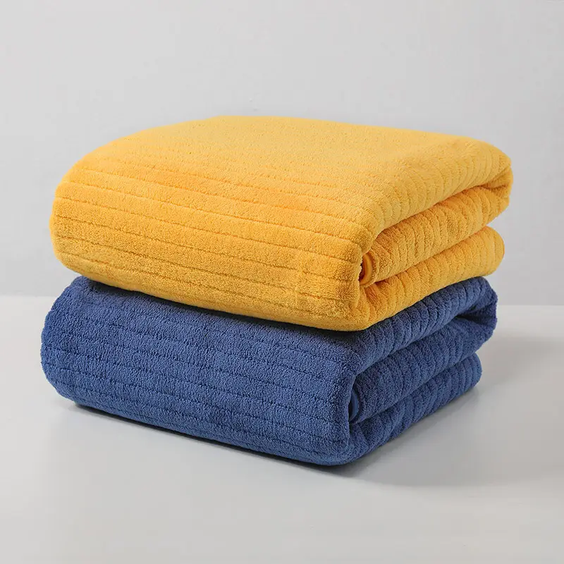 Extra Large Thick Coral Fleece Bath Towelhighly