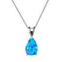 Waterdrop Opal Pendant Necklace For Women Elegant And High-end view 5