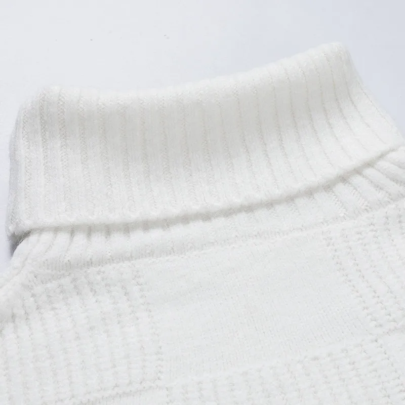 Title 7, Loose Knit Bottoming Turtleneck Sweater Men