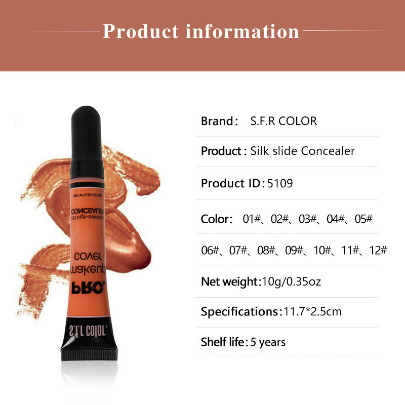 Title 5, 12 Kleuren Tube Concealer Nourishing Make-up Vl...