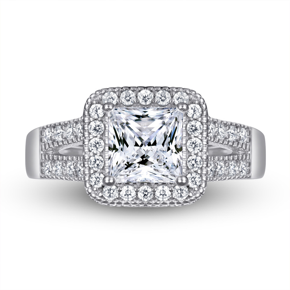 Women's S925 Silver Zircon Ring