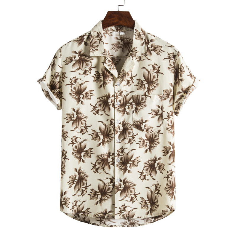 Title 26, Hawaiian Series Beach Style Short-sleeved Shirt...