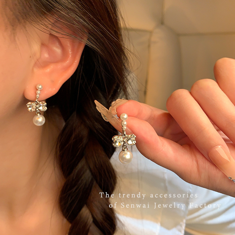Retro Stud Designer Touch Statement Drop Earrings