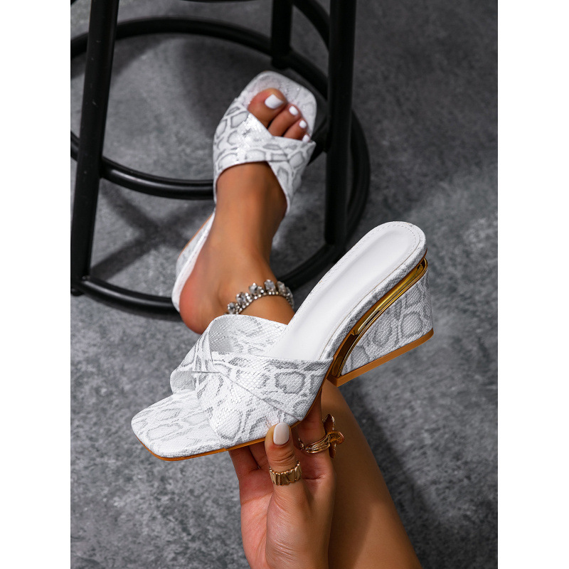 Wedge-Heeled Square-Toe Sandals, picture 9 of 9