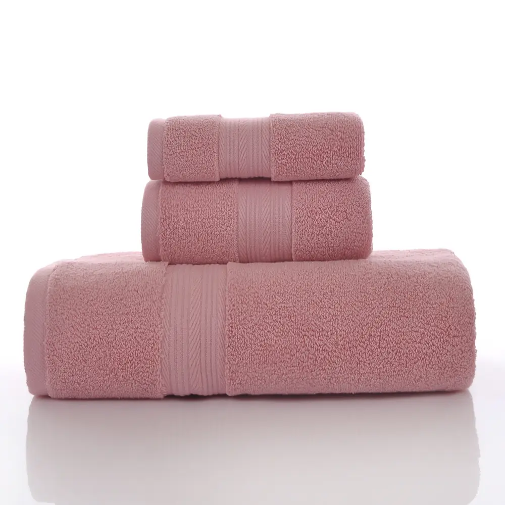 Household Soft Absorbent Solid-Colored Pure Cotton Towel