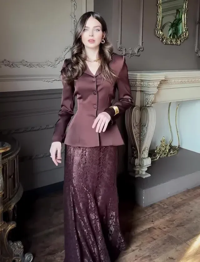 Stylish Minimalist And Exquisitely Designed Womens Set Brown - Shop at LoveMi